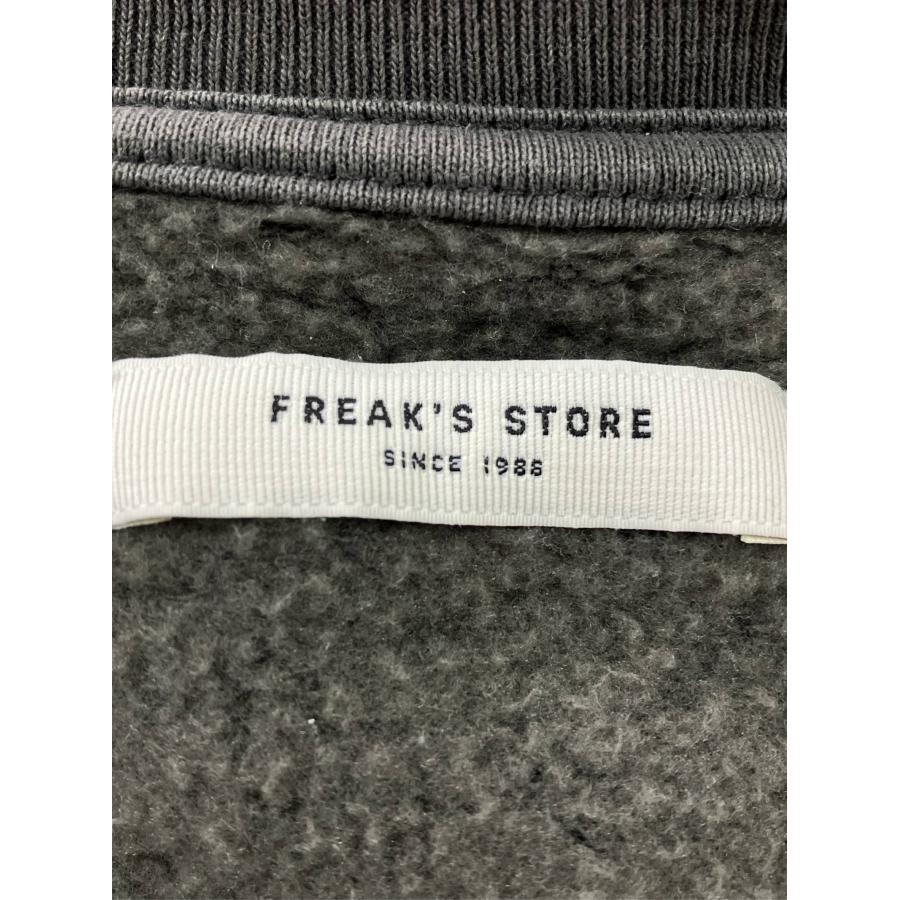 FREAK'S STORE フリークスストア スウェット F ブラック コットン 無地 前面プリント バックプリント 長袖 レディース | FREAK'S STORE | 02