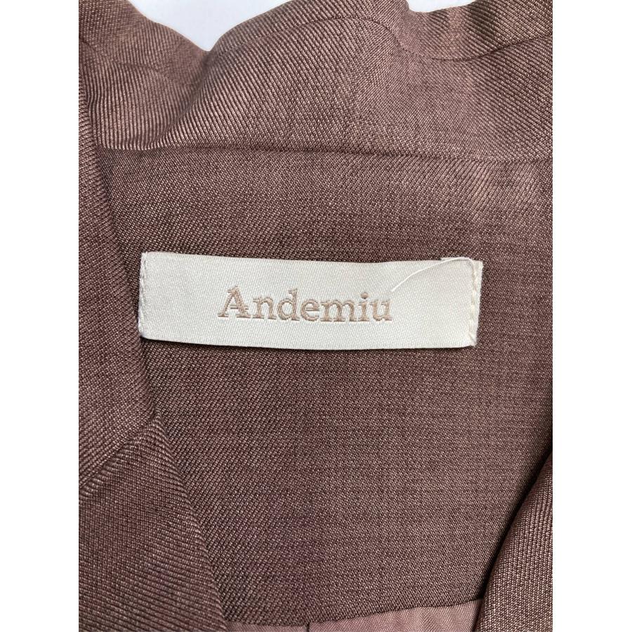 Andemiu アンデミュウ ワンピース F ブラウン 無地 袖なし ロング・マキシ丈 台形 レディース | Andemiu | 02
