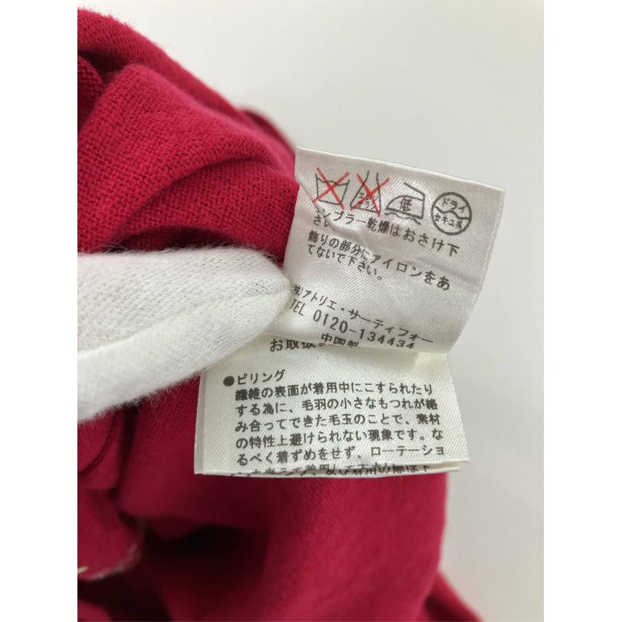 Lois CRAYON ロイスクレヨン カーディガン/ボレロ M レッド コットン ニット 無地 花柄・ボタニカル柄 ショート丈 長袖 レディース | Lois CRAYON | 04