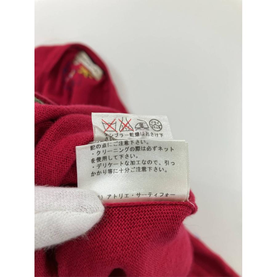 Lois CRAYON ロイスクレヨン カーディガン/ボレロ M レッド コットン ニット 無地 花柄・ボタニカル柄 ショート丈 長袖 レディース | Lois CRAYON | 06
