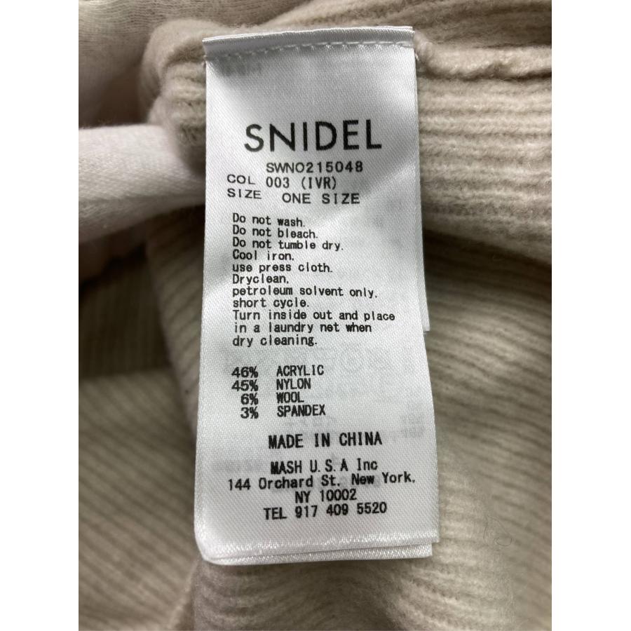 SNIDEL スナイデル ワンピース ONE SIZE ベージュ ナイロン ウール・ニット 無地 長袖 ロング・マキシ丈 タイト レディース | SNIDEL | 15