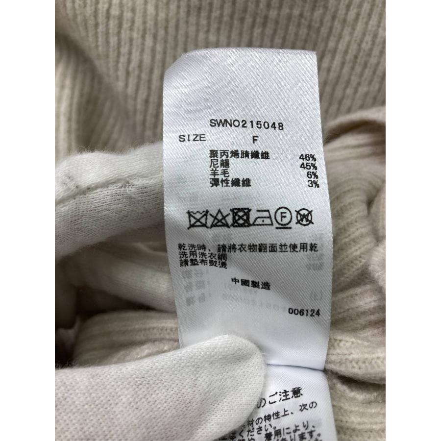 SNIDEL スナイデル ワンピース ONE SIZE ベージュ ナイロン ウール・ニット 無地 長袖 ロング・マキシ丈 タイト レディース | SNIDEL | 18