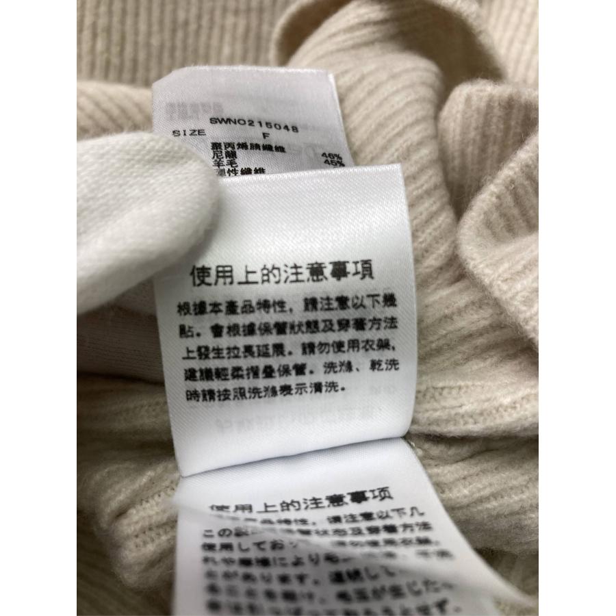 SNIDEL スナイデル ワンピース ONE SIZE ベージュ ナイロン ウール・ニット 無地 長袖 ロング・マキシ丈 タイト レディース | SNIDEL | 20