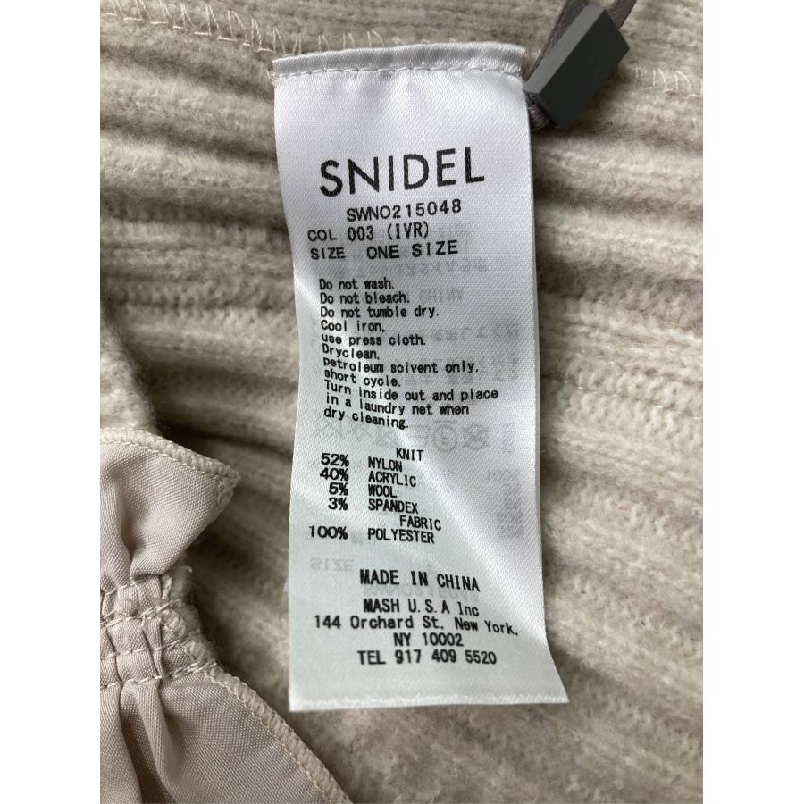 SNIDEL スナイデル ワンピース ONE SIZE ベージュ ナイロン ウール・ニット 無地 長袖 ロング・マキシ丈 タイト レディース | SNIDEL | 08