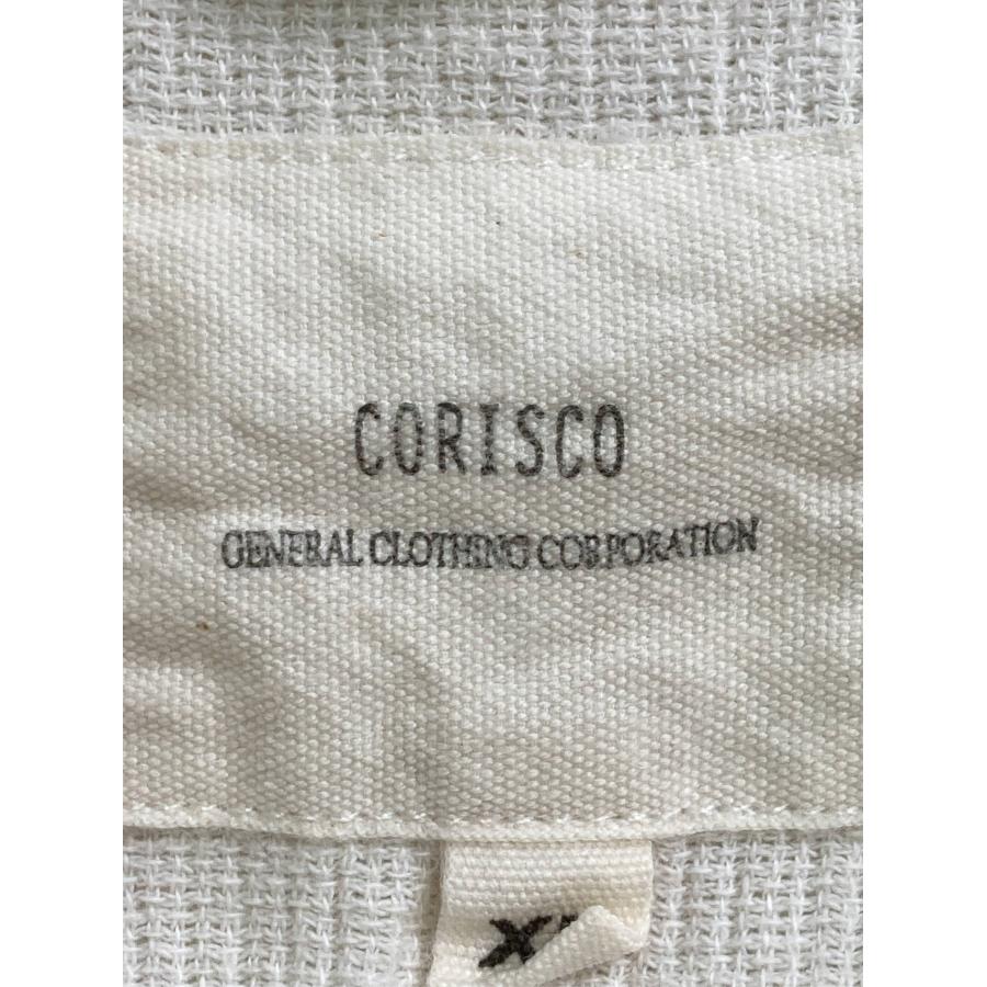 CORISCO コリスコ シャツ/ブラウス XL アイボリー コットン リネン・麻 無地 ロング丈 半袖 レギュラーカラー メンズ レディース | CORISCO | 02
