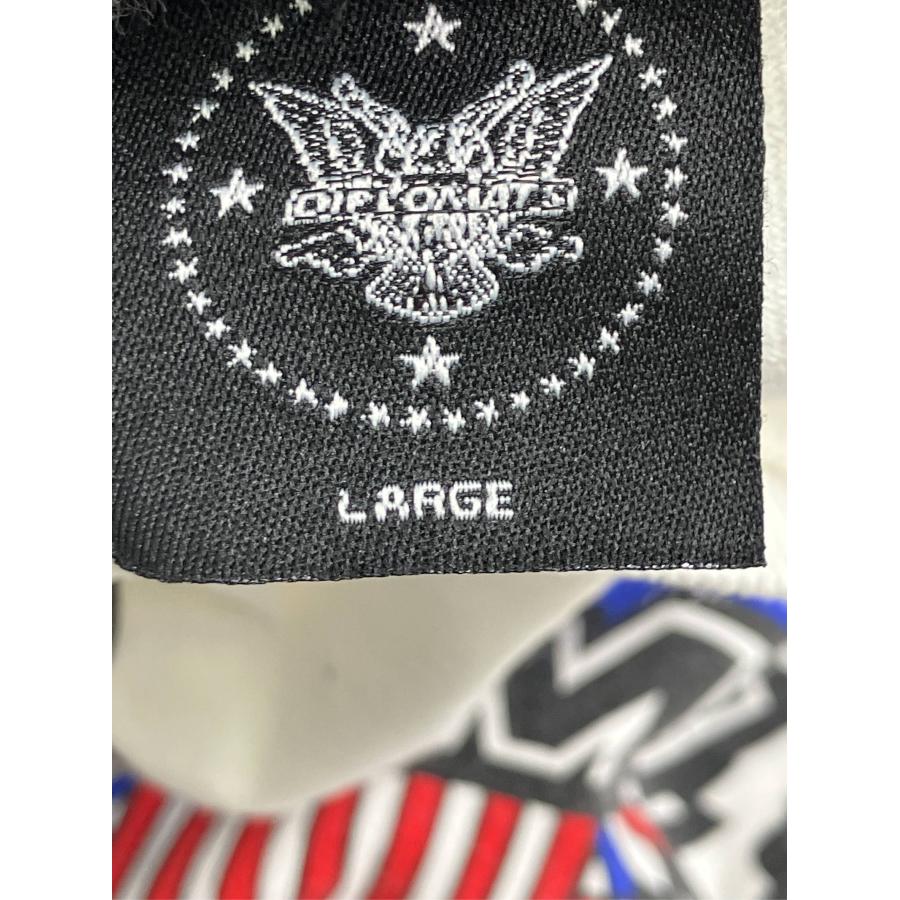 DIPLOMATS Tシャツ/カットソー LARGE ホワイト 無地 前面プリント ワンポイント ミドル丈 半袖 クルーネック(丸首) メンズ |  | 03