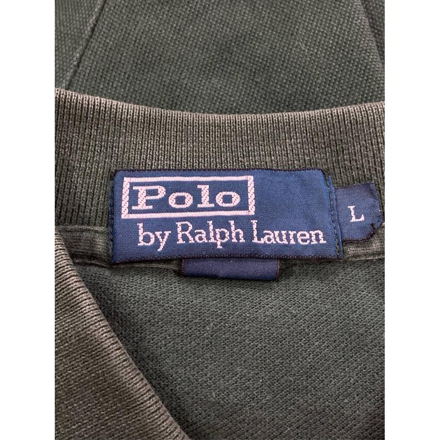 Polo by Ralph Lauren ポロバイラルフローレン ポロシャツ L グリーン 無地 ワンポイント ブランドロゴ 刺繍 長袖 レディース |  | 02