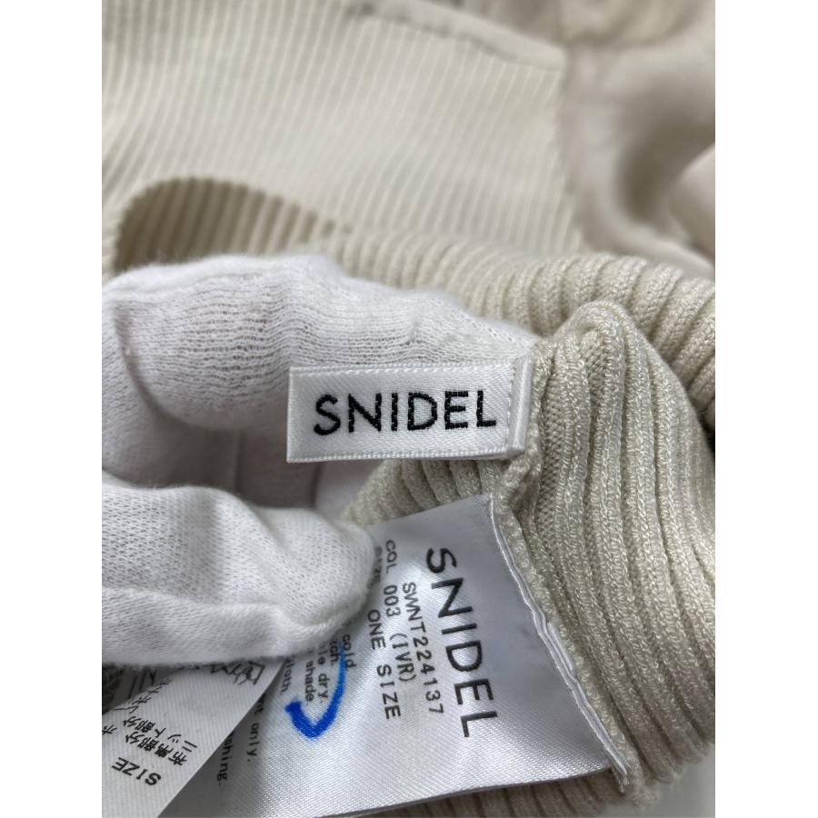 SNIDEL スナイデル トップス ONE SIZE アイボリー ニット サテン 無地 ショート丈 レディース | SNIDEL | 02