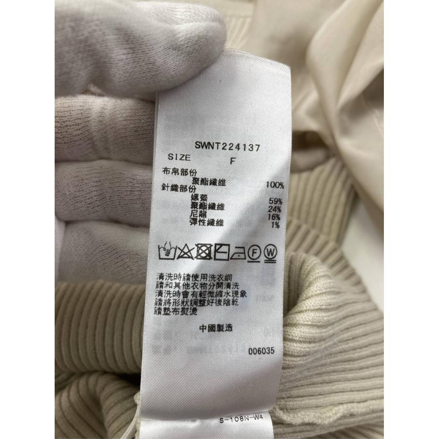 SNIDEL スナイデル トップス ONE SIZE アイボリー ニット サテン 無地 ショート丈 レディース | SNIDEL | 06