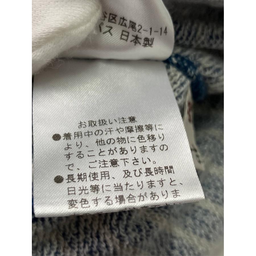 カーディガン/ボレロ 38M ブルー コットン ボーダー柄 ワンポイント 刺繍 ミドル丈 長袖 レディース |  | 04