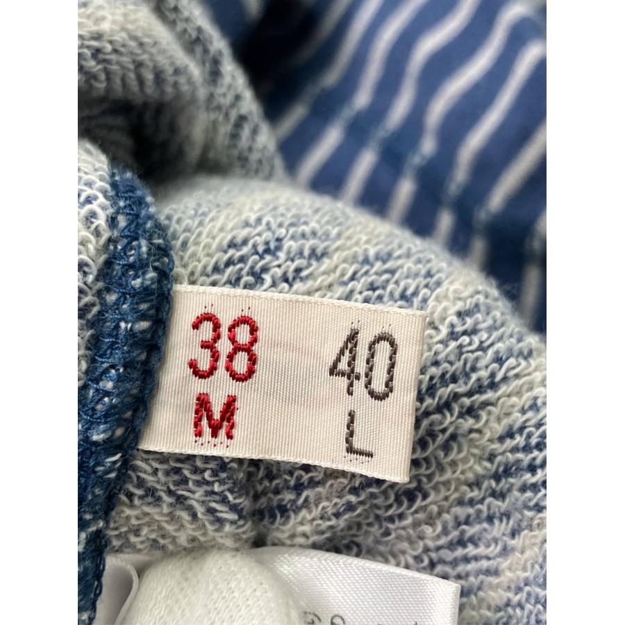 カーディガン/ボレロ 38M ブルー コットン ボーダー柄 ワンポイント 刺繍 ミドル丈 長袖 レディース |  | 06