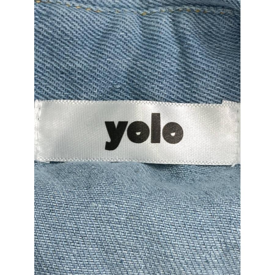 yolo ヨロ シャツ/ブラウス ブルー コットン 無地 ミドル丈 半袖 レギュラーカラー レディース |  | 02