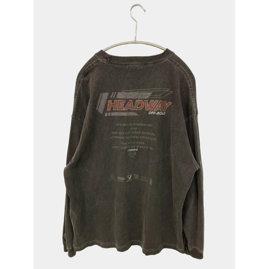 JaVa ジャバ Tシャツ/カットソー S ブラック 前面プリント バックプリント ミドル丈 長袖 クルーネック(丸首) メンズ |  | 01
