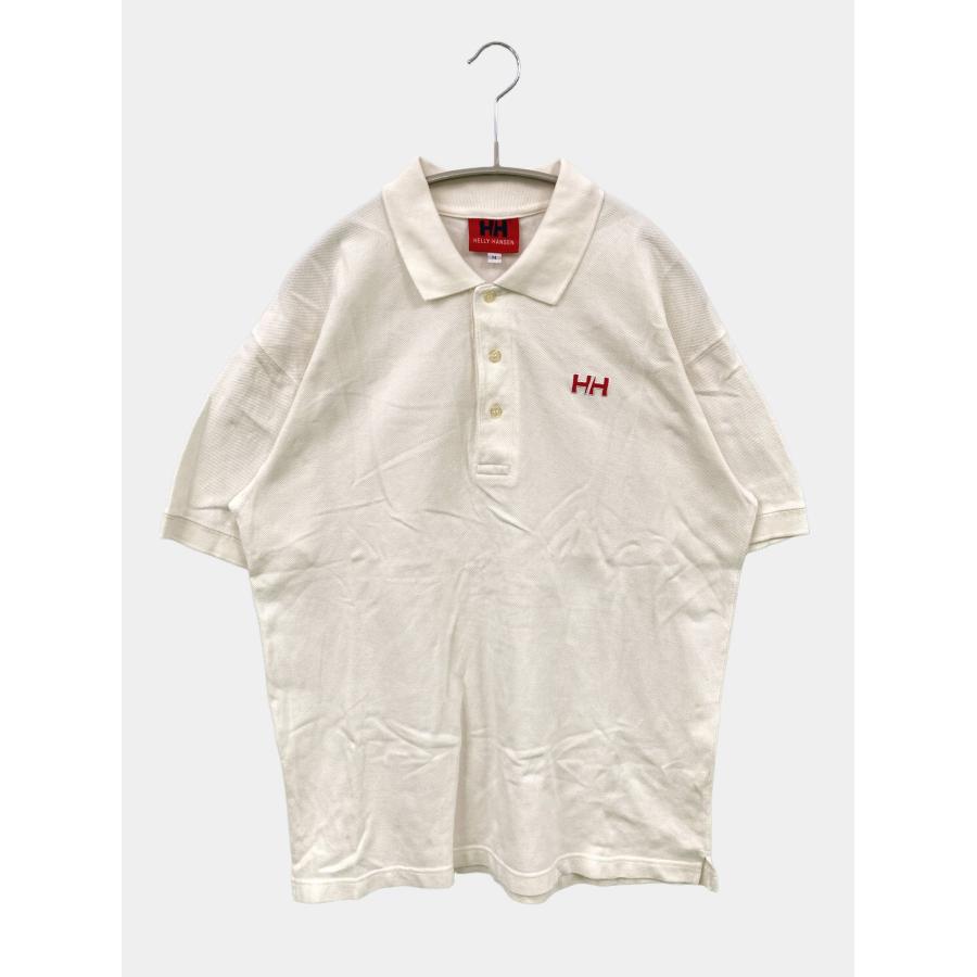HELLY HANSEN ヘリーハンセン ポロシャツ M ホワイト 無地 ワンポイント 半袖 メンズ | HELLY HANSEN
