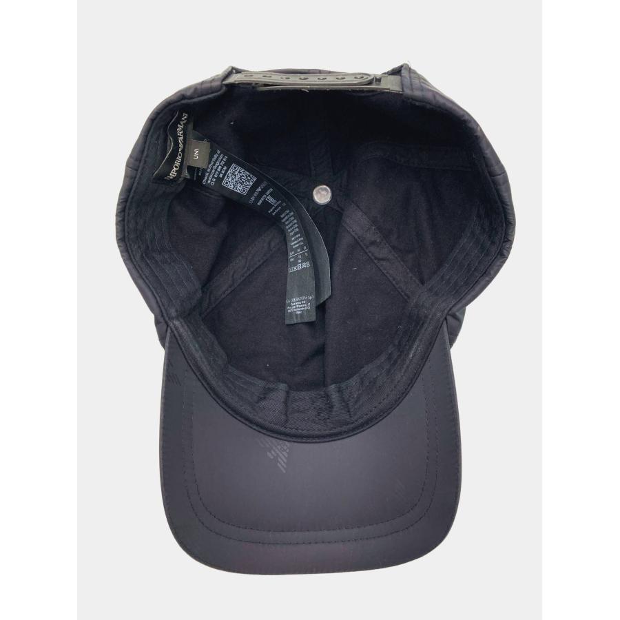 EMPORIO ARMANI エンポリオアルマーニ キャップ ブラック コットン ベースボール メンズ レディース | EMPORIO ARMANI | 03