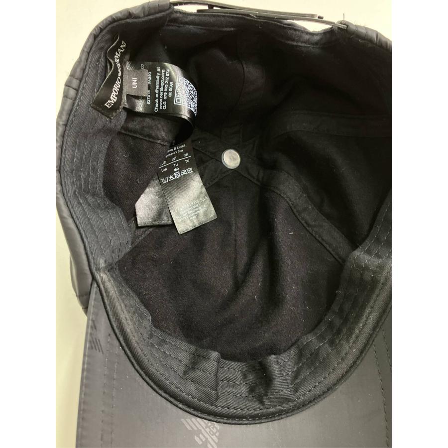 EMPORIO ARMANI エンポリオアルマーニ キャップ ブラック コットン ベースボール メンズ レディース | EMPORIO ARMANI | 09