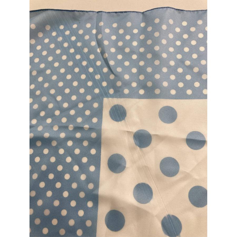 Europe ストール/ショール 70×70cm スカイブルー ドット柄 メンズ レディース |  | 04