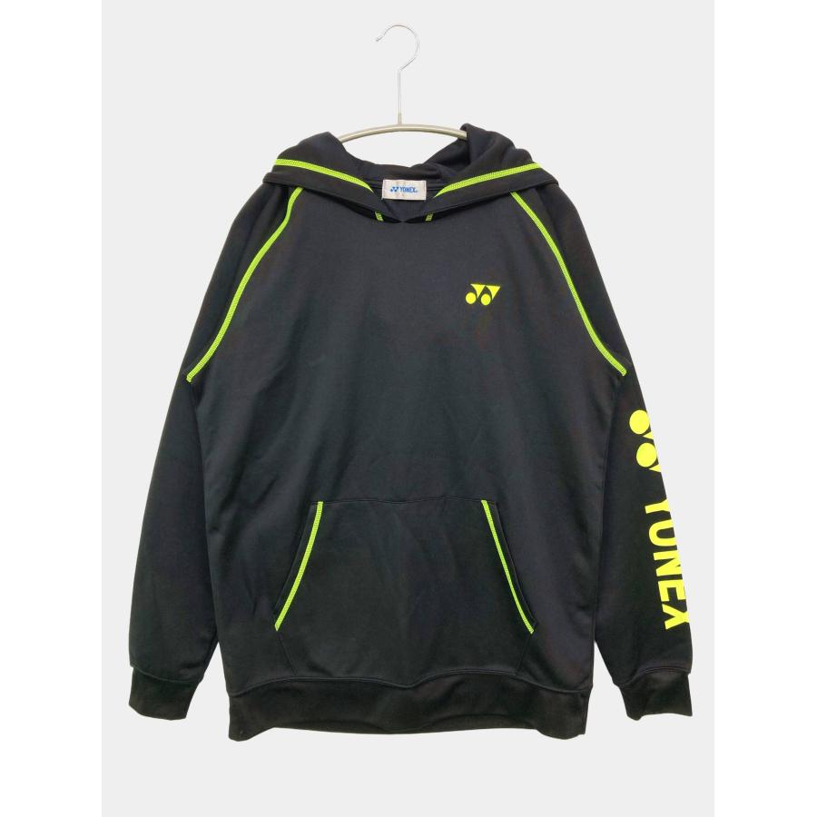 YONEX ヨネックス パーカー L ブラック ブランドロゴ ワンポイント プルオーバー 長袖 メンズ レディース | YONEX
