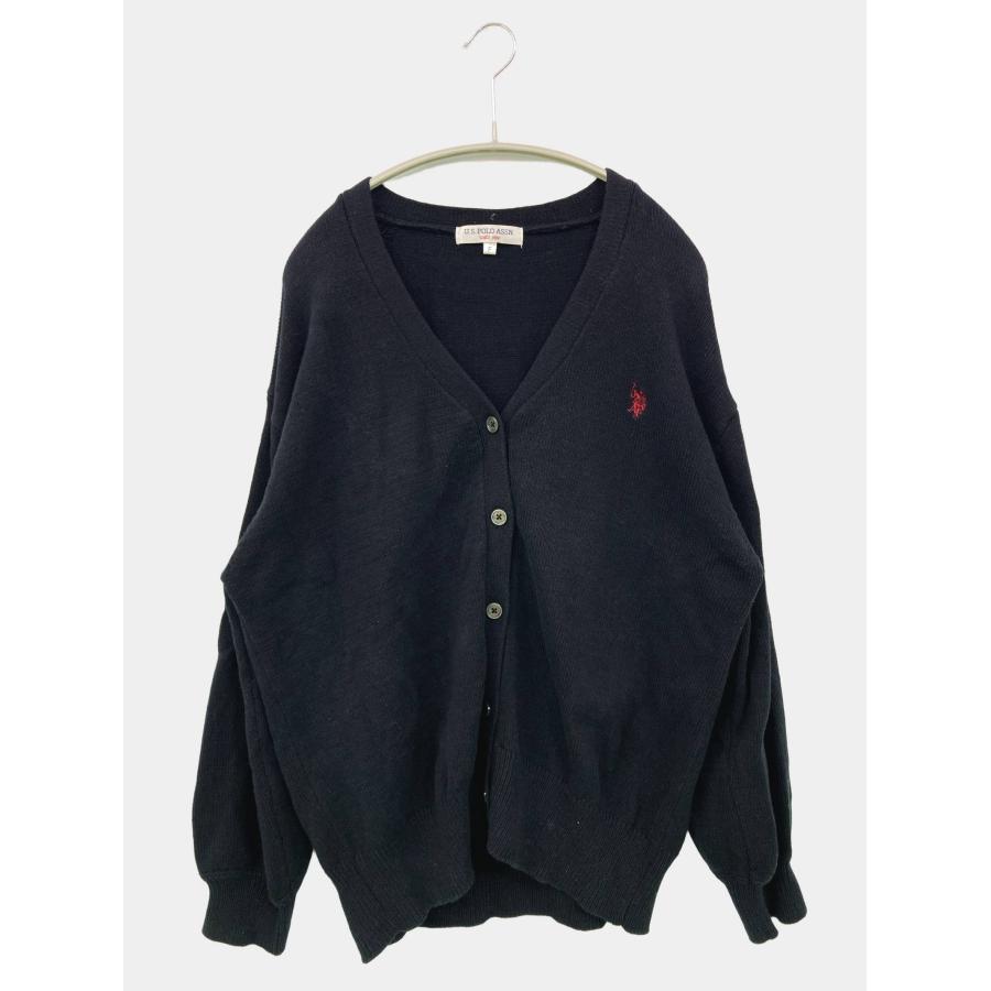 U.S. POLO ASSN. ユーエスポロアッスン カーディガン/ボレロ F ブラック コットン ニット 無地 ワンポイント レディース | U.S. POLO ASSN.