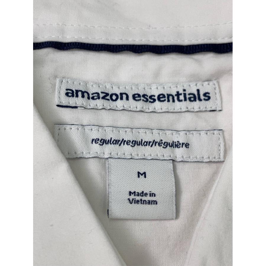 amazon essentials ビジネスシャツ M ホワイト コットン 無地 長袖 レギュラーカラー メンズ |  | 02