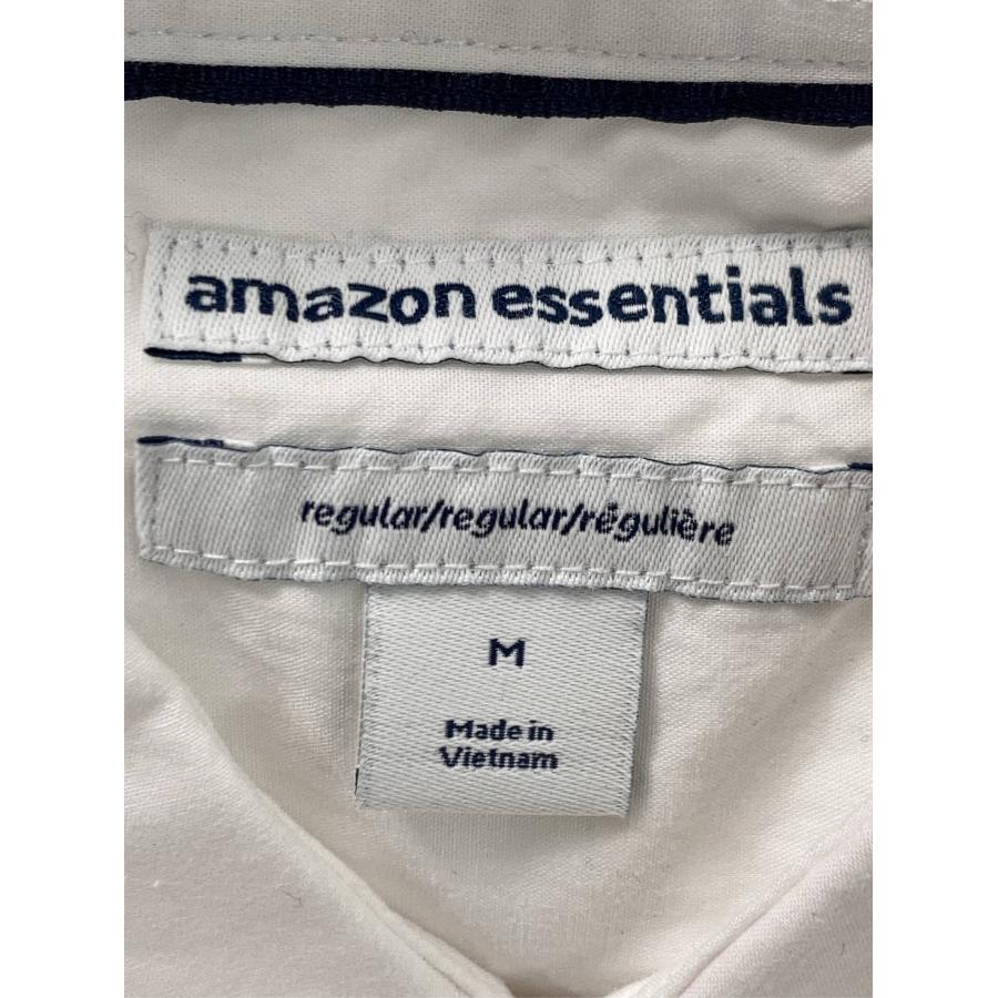 amazon essentials ビジネスシャツ M ホワイト コットン 無地 長袖 レギュラーカラー メンズ |  | 03