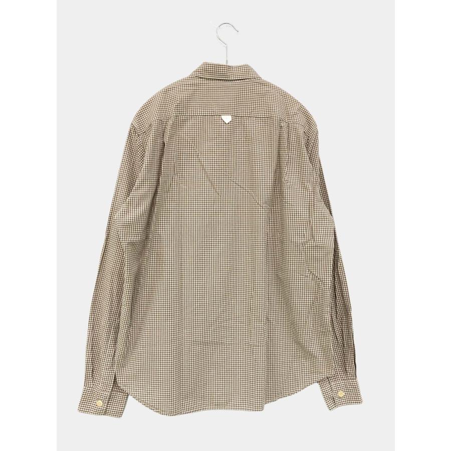 MHL. エムエイチエル シャツ/ブラウス M ブラウン コットン チェック柄 ミドル丈 長袖 レギュラーカラー メンズ | MHL. | 01