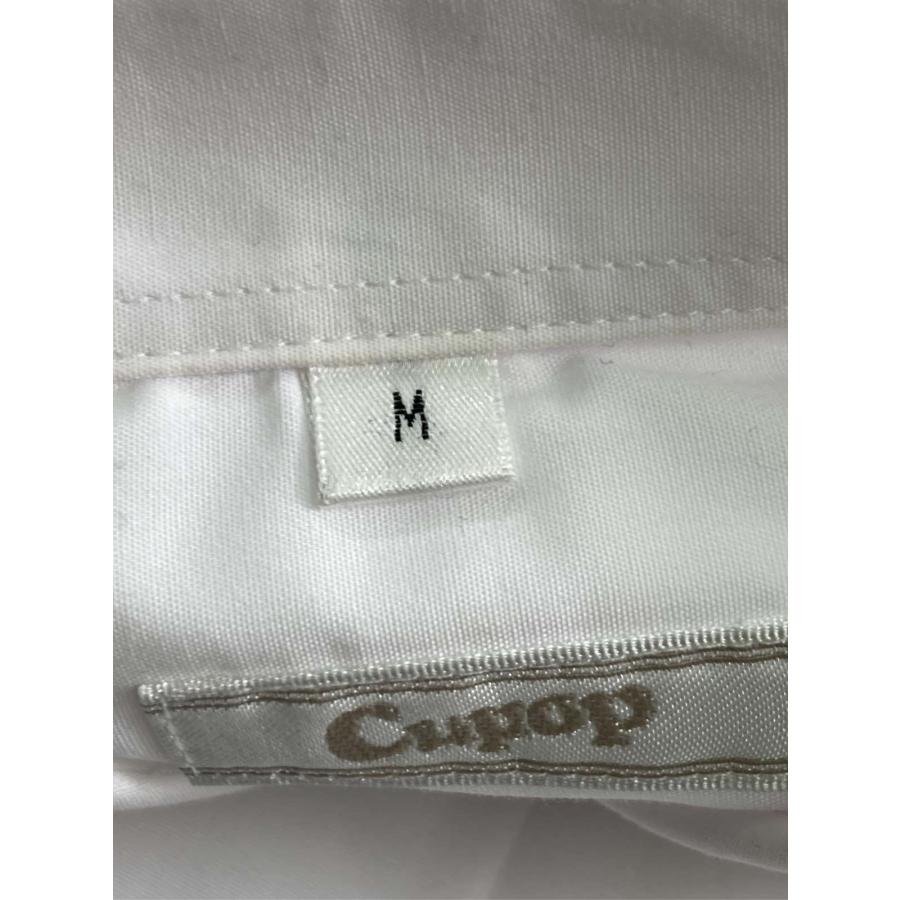 Cupop キューポップ ビジネスシャツ M ホワイト コットン 無地 長袖 レギュラーカラー レディース |  | 03