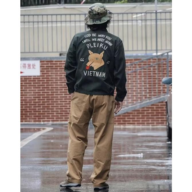 スーベニアジャケット ベトジャ ン ベトナム ジャケット 狐 ビンテージ