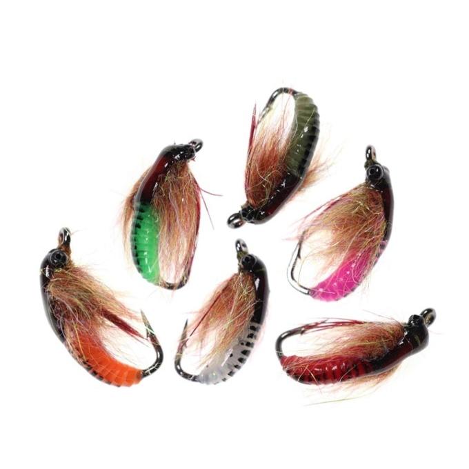 ニンフ　ニンフフライ　6色セット　カディスピューバ　スカッド　ルアー　 エリアトラウト　毛鉤　爆釣　渓流　毛 バリ　管釣り　管理釣り場　 |  | 01