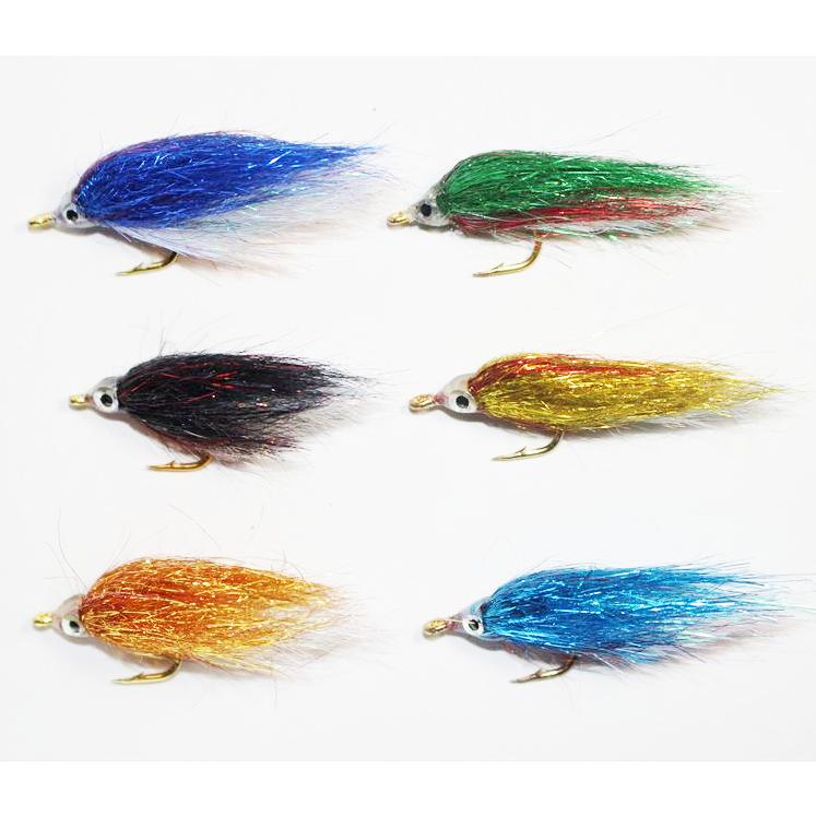 ストリーマーフライ6個セット 渓流 管理釣り エリアトラウト 稚魚ミノー 完成フライ フライフィッシング リトリーブ |  | 01