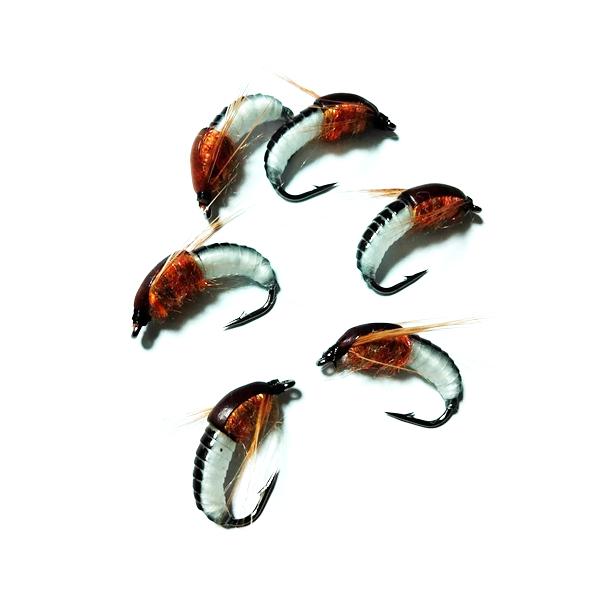 ニンフ　フライ　6個セット　#10　BIG　スカッド　ルアー　エリアトラウト　爆釣　渓流　毛バリ　管釣り　管理釣り場　ニンフフライ　カディスピューバ |  | 02