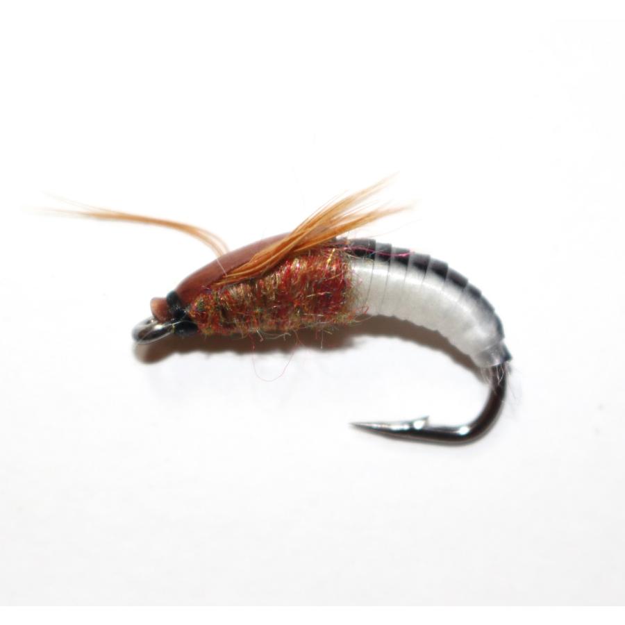 ニンフ　フライ　6個セット　#8　BIG　スカッド　ルアー　エリアトラウト　爆釣　渓流　毛バリ　管釣り　管理釣り場　ニンフフライ　カディスピューバ |  | 01