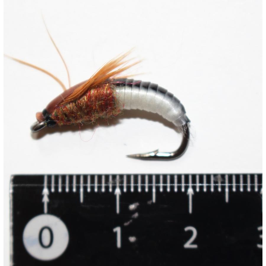ニンフ　フライ　6個セット　#8　BIG　スカッド　ルアー　エリアトラウト　爆釣　渓流　毛バリ　管釣り　管理釣り場　ニンフフライ　カディスピューバ |  | 02