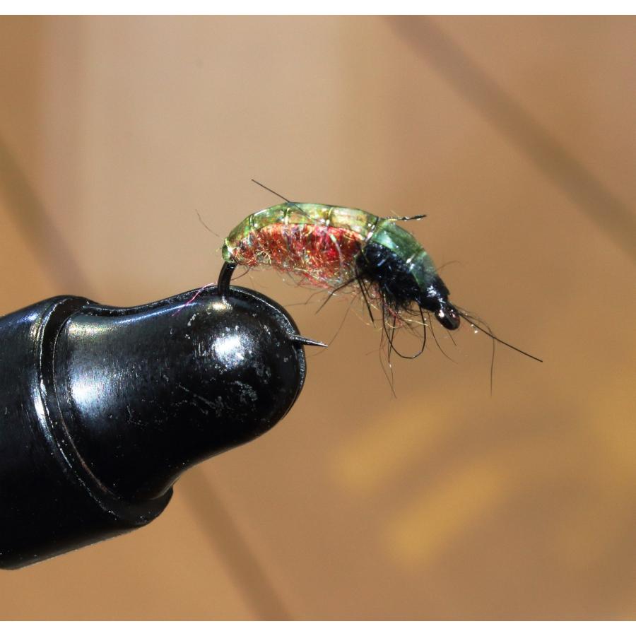 ニンフ　フライ　6個セット　#10　グリーン　毛虫風　スカッド　ルアー　エリアトラウト　爆釣　渓流　毛バリ　管釣り　ニンフフライ　カディスピューバ |  | 03