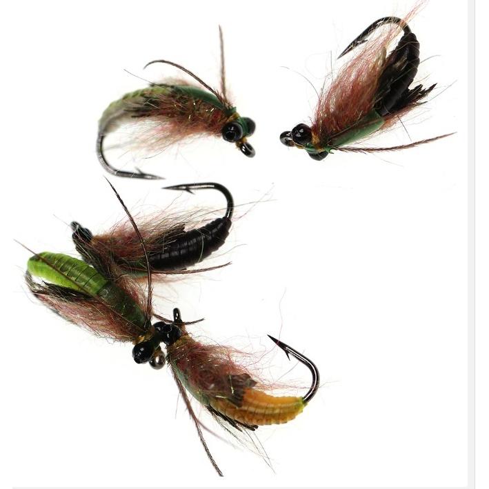 #12　ニンフフライ　完成品フライ　ニンフフライ　　スカッド　爆釣　渓流　毛バリ　管釣り　4個　爆釣　水生昆虫 |  | 06