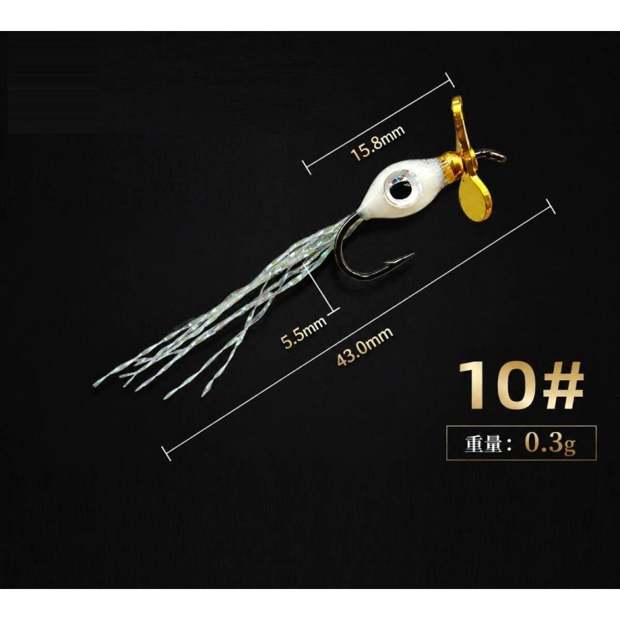 ストリーマー フライ　#10 ５個セット 　爆釣 　プロペラ スピンフライ 渓流 トラウト フライ 管理釣り場　毛バリ　ニンフ |  | 03