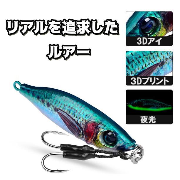 リアル リアルベイト リアル系 メタルジグ 30g 3個セット メタル