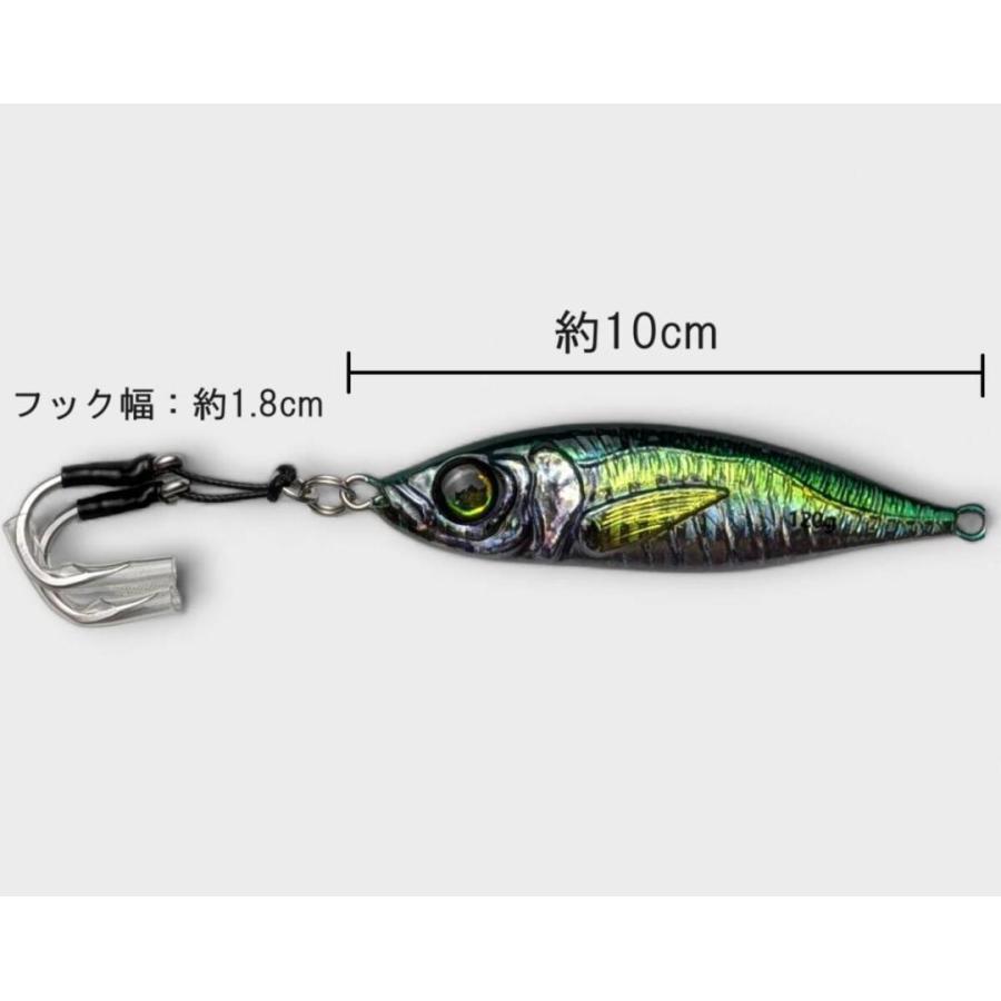 リアルベイト　メタルジグ　120g　　リアル系  2個セット　ルアー　ショアジギング　激安　 |  | 02