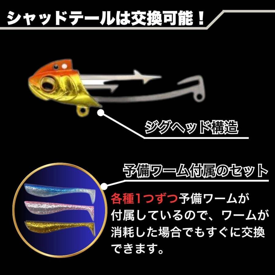 ジグヘッド ワーム 3個セット 20g 青物 海釣り 23g サーフ