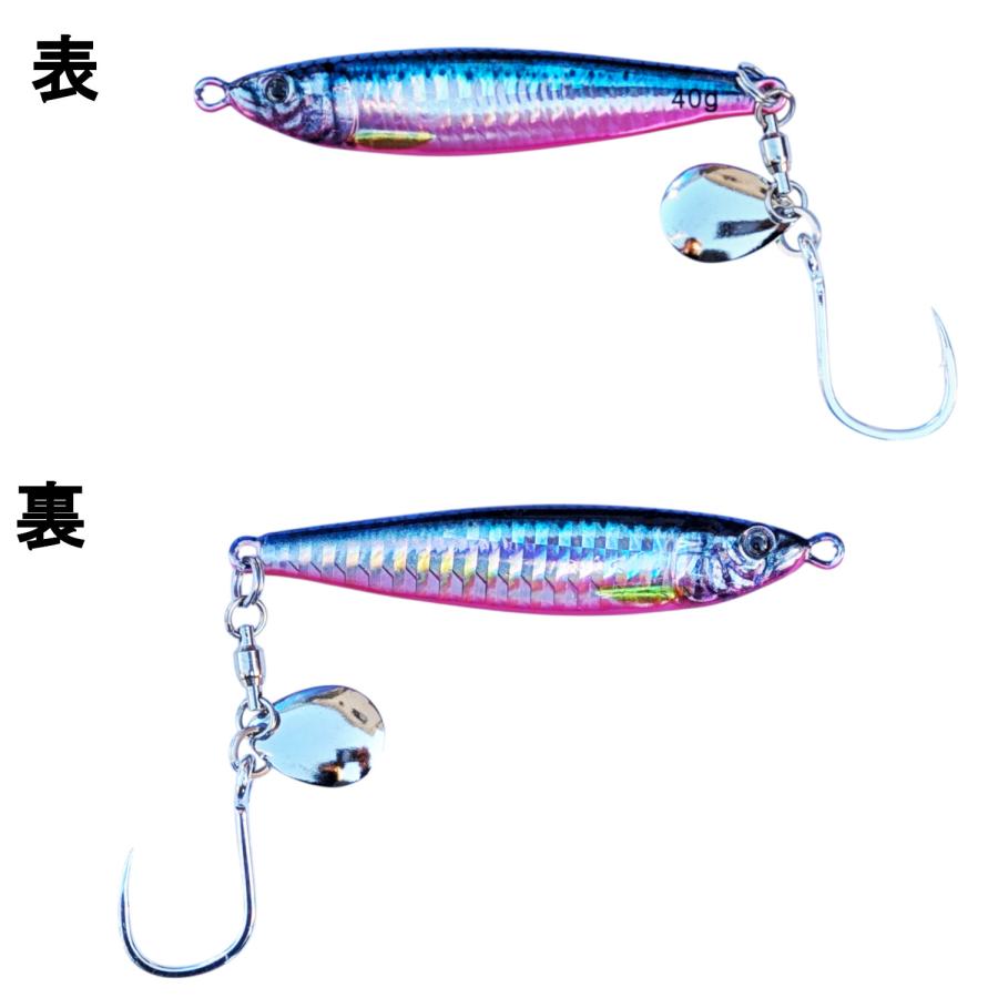 リアル　メタルジグ　40g　3個セット　アジ　ブレード　ルアー　ショアジギング　リアル系　青物 |  | 01