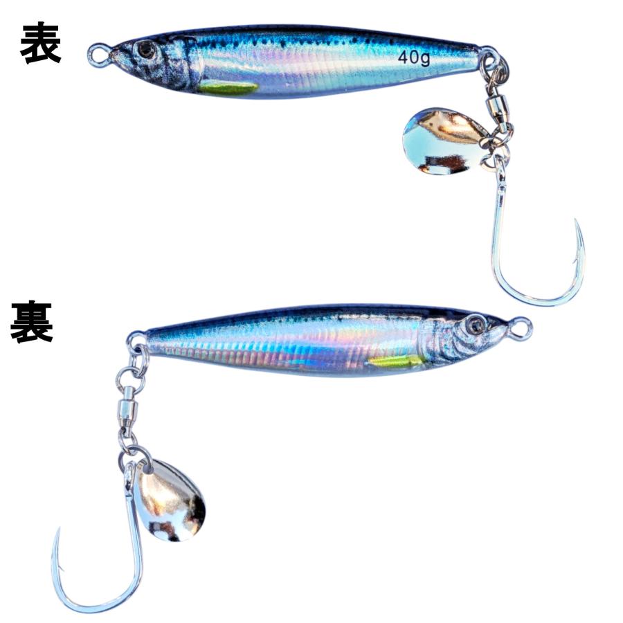 リアル　メタルジグ　40g　3個セット　アジ　ブレード　ルアー　ショアジギング　リアル系　青物 |  | 02