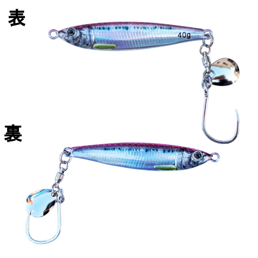 リアル　メタルジグ　40g　3個セット　アジ　ブレード　ルアー　ショアジギング　リアル系　青物 |  | 03