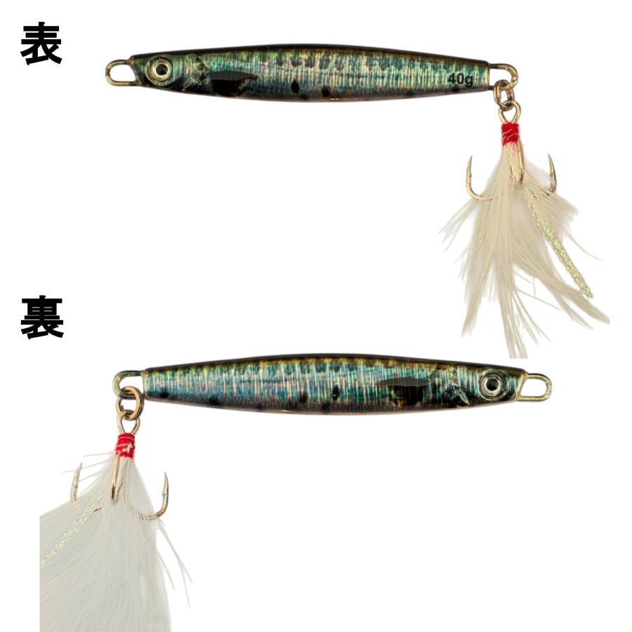リアル　メタルジグ　4個セット 　40g　小魚 　リアルベイト 　ショアジギング　 シーバス　ルアー　フェザー |  | 01