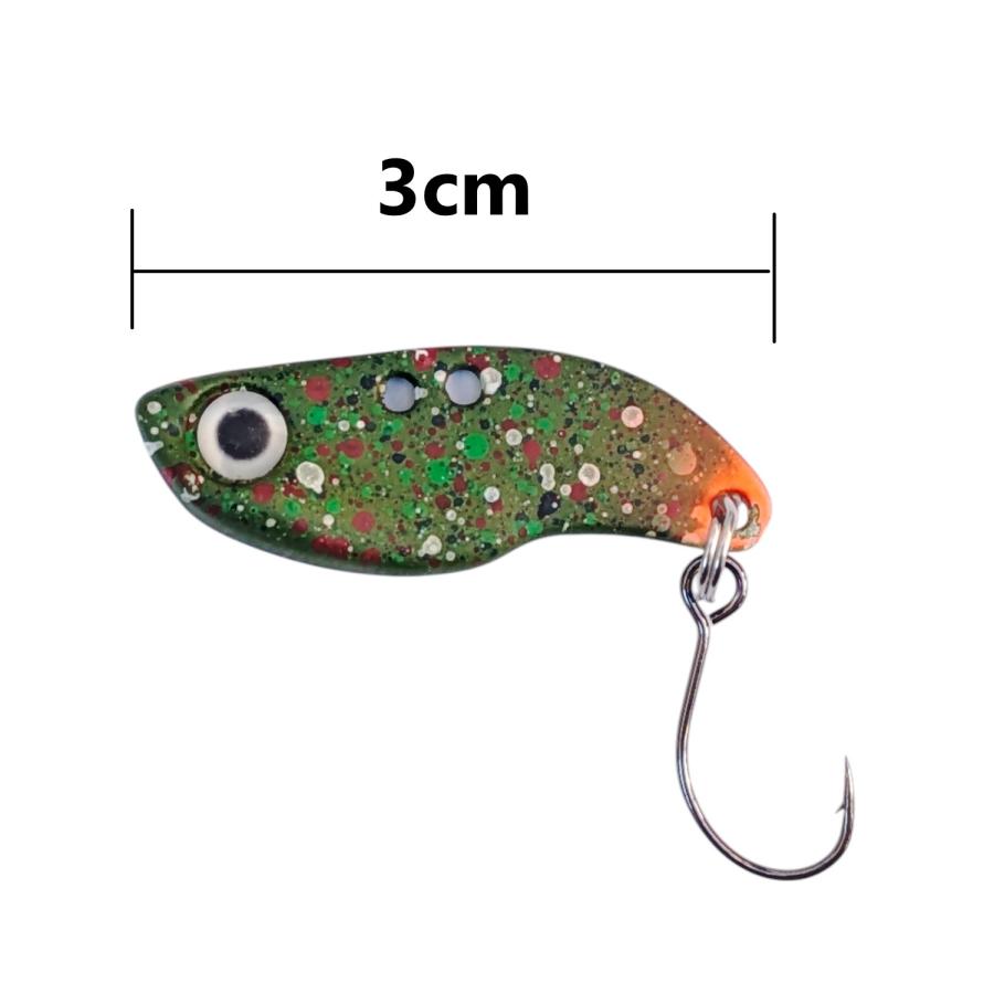 マイクロ　メタルバイブ　2.5g　2g　3g　4個セット　トラウト　管理釣り　エリア　マイクロバイブ　シングルフック　バイブレーション　ニジマス |  | 01