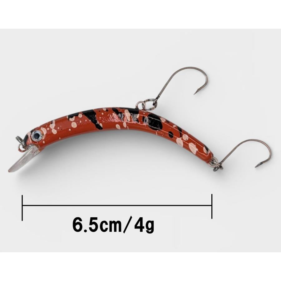 ニョロニョロ　ニョロ系 クランク　トラウト ルアー 4個セット シンキング 4g スロー　フローティング エリアトラウト 管理釣り場 ニジマス |  | 03