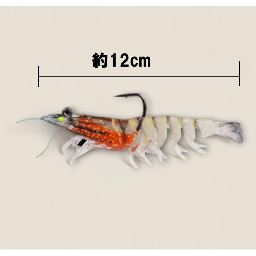 リアルエビ　リアルベイト　本物　リアル系　ルアー　スイムベイト　エビ型 　ワーム 　ソフト 海老　海釣り　イカ釣り　エギ |  | 02