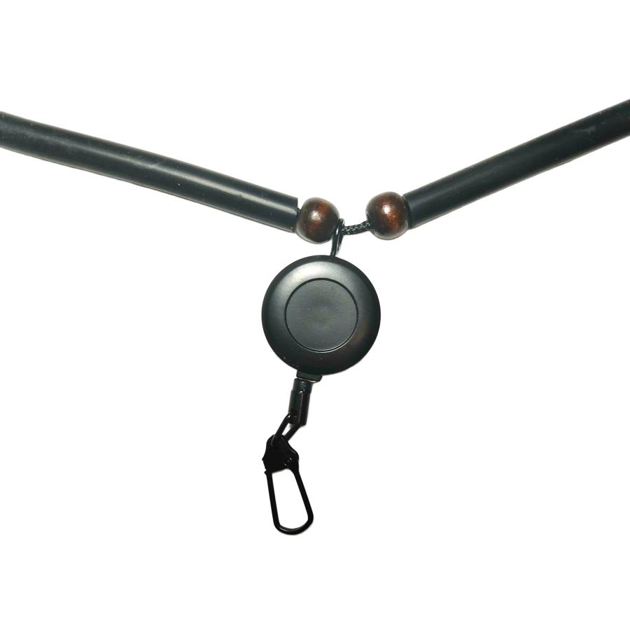 ラニヤード　ブラック　黒　フライフィッシング　ランヤード　LANYARD　調節可能ネックレス 釣り道具 ルアー釣り ストラップアクセサリ |  | 02