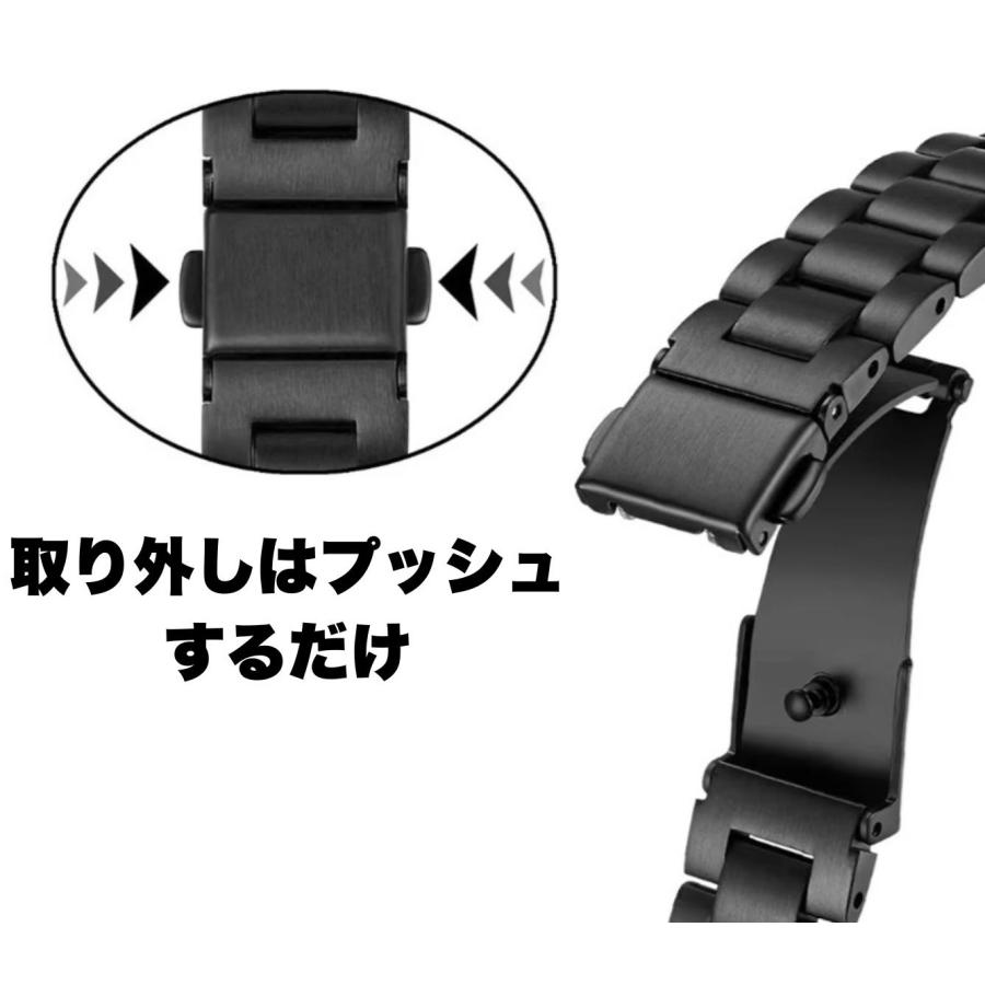 シャオミ　Xiaomi Smart Band 8 9 メタル ベルト 交換用　メタルブレス　黒　金属　ステンレス　ブラック　 お洒落　交換バンド |  | 02