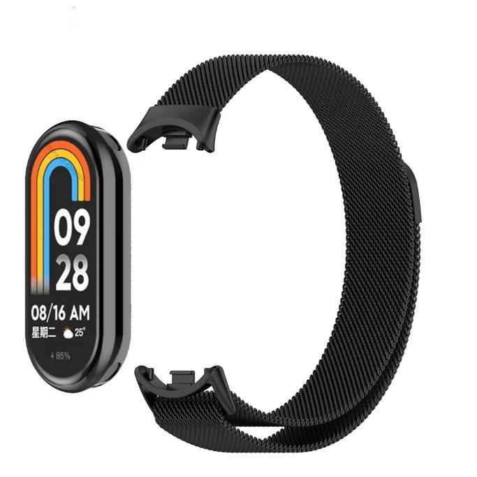 シャオミ xiaomi smart band8 band9 バンド8　バンド9　交換バンド　 ベルト ブラック　マグネット　磁石 交換 スマートウォッチ　交換ベルト　腕時計 |  | 04