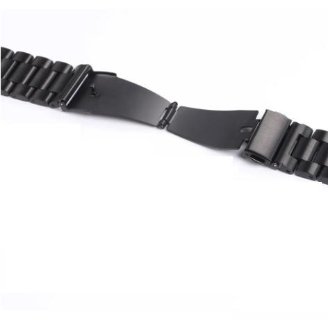 スマートウォッチ　22mm メタル　バンド ベルト ブラック　黒　時計ベルト　メタルブレス　腕時計　軽量　ステンレス　金属　メタル　蒸れない |  | 03